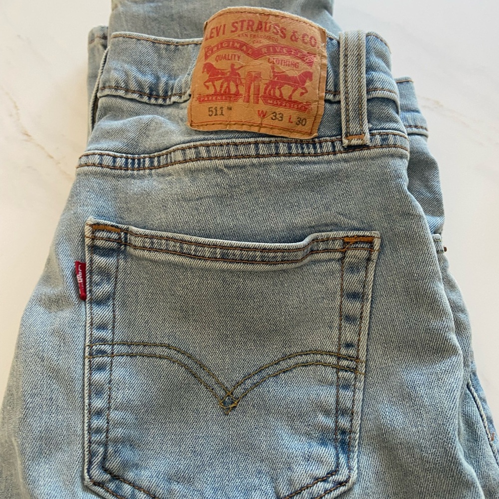 Levi’s 511 Slim Fit Jeans Light Wash Blue 33x30
